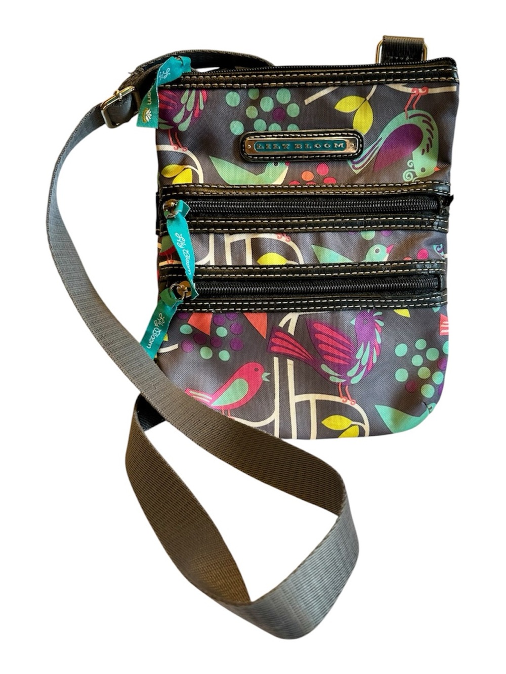 Lily Bloom ‘Karma Bloom’ Floral Bird Print Crossbody Bag - Multicolor